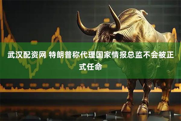 武汉配资网 特朗普称代理国家情报总监不会被正式任命